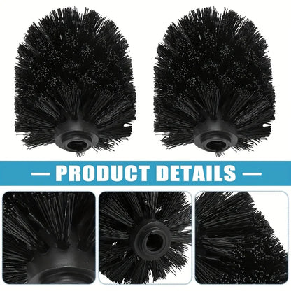 Household Black Toilet Brush, Reusable, Detachable Brush Head with Strong Cleaning Ability