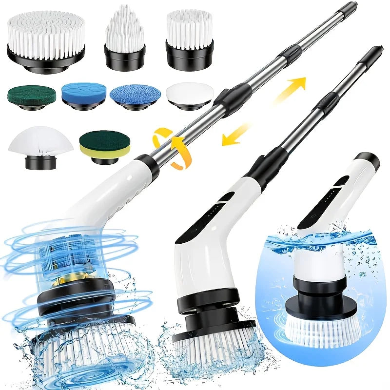 9 in 1 Multifunctional Handheld Electric Cleaning Brush