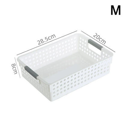 Household Hollow Out Storage Basket For Miscellaneous Toys And Cosmetics Desktop Minimalist Plastic Storage Basket