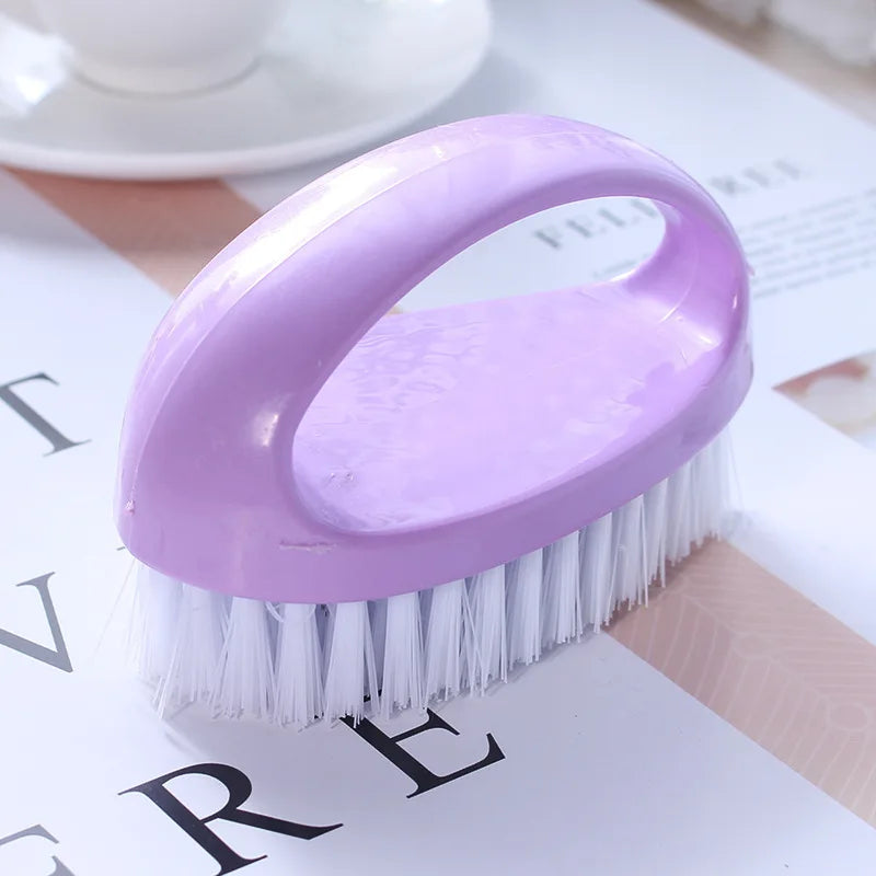 Household Cleaning Brush Candy-colored Laundry Brush Egg-shaped Shoe Brush Universal Cleaning Brush Clothing Brush Cleaning Tool