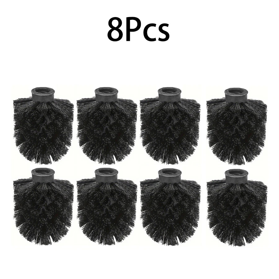 Household Black Toilet Brush, Reusable, Detachable Brush Head with Strong Cleaning Ability