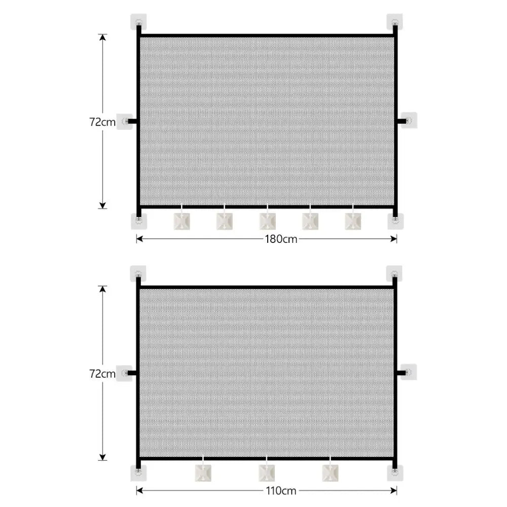 Portable Retractable Pet Barrier Fences Mesh Folding Pet Safety Gate with Hooks Anti-Escape Dog Isolation Gate Cat Accessories