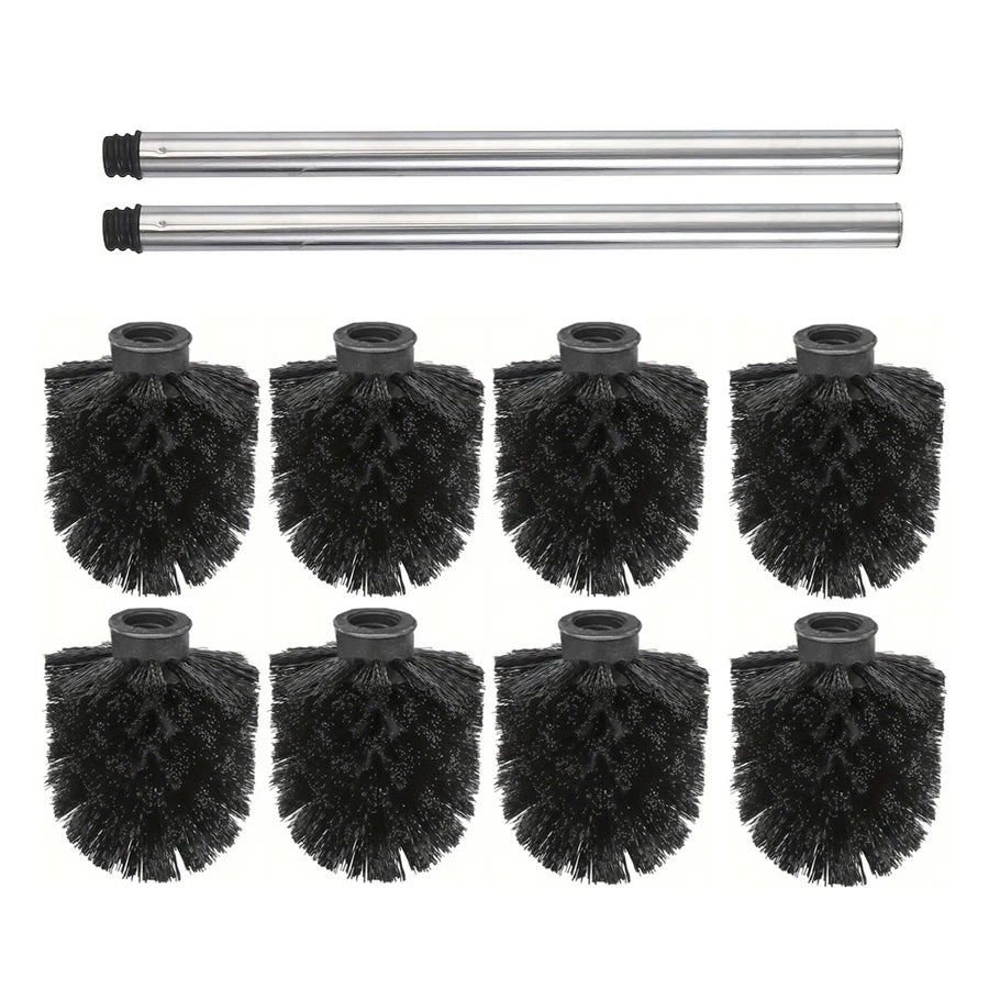 Household Black Toilet Brush, Reusable, Detachable Brush Head with Strong Cleaning Ability