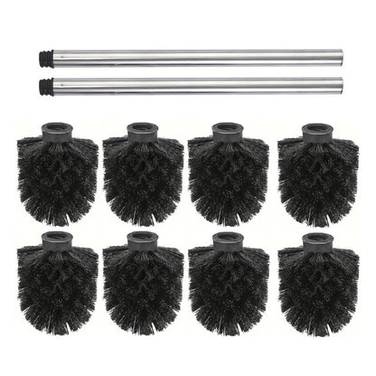 Household Black Toilet Brush, Reusable, Detachable Brush Head with Strong Cleaning Ability