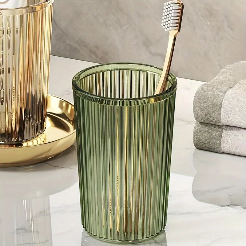Japanese style design household items - mouthwash, toothbrush, travel supplies, bathroom supplies - couple set brush cup