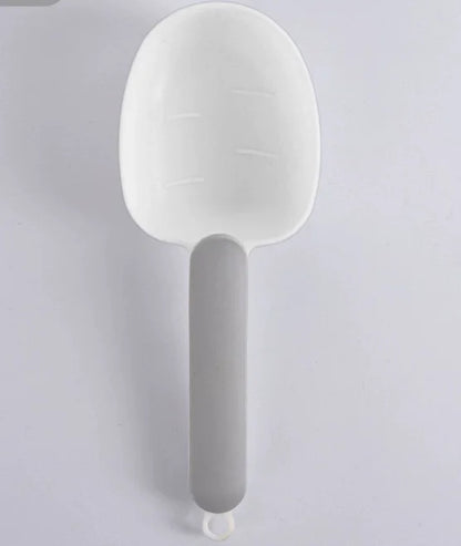 Pet Food Scoop with Ergonomic Bag Clip Handle for Cats Puppies and Small Dogs Measuring Scoop