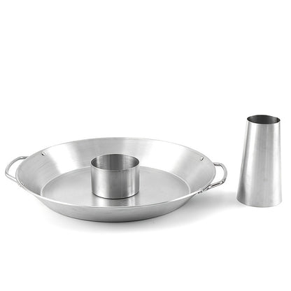 1pc Dishwasher Safe Round Roasting Pan with Chicken Roaster Rack Holder - Perfect for Thanksgiving and Holiday Dinners Kitchen Accessories