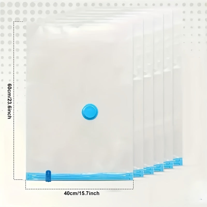 8 vacuum storage bags with 1 hand pump, portable plastic travel bag, clothes storage bag for blankets, bedding, clothes, quilts, duvets, ideal household items, storage essential